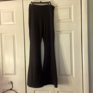 Black flare leggings